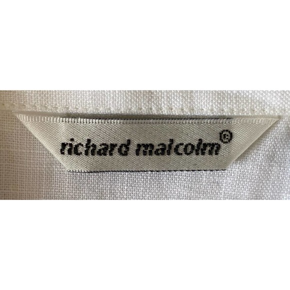 NWT Richard Malcolm Irish Linen Sleeveless Ruffled Blouse S L - Picture 7 of 11